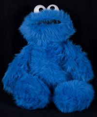 Sesame Street Cookie Monster Hasbro Softies 26" Plush Vtg 96